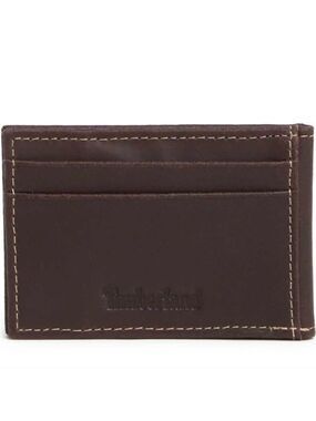 Timberland leather flip clip wallet